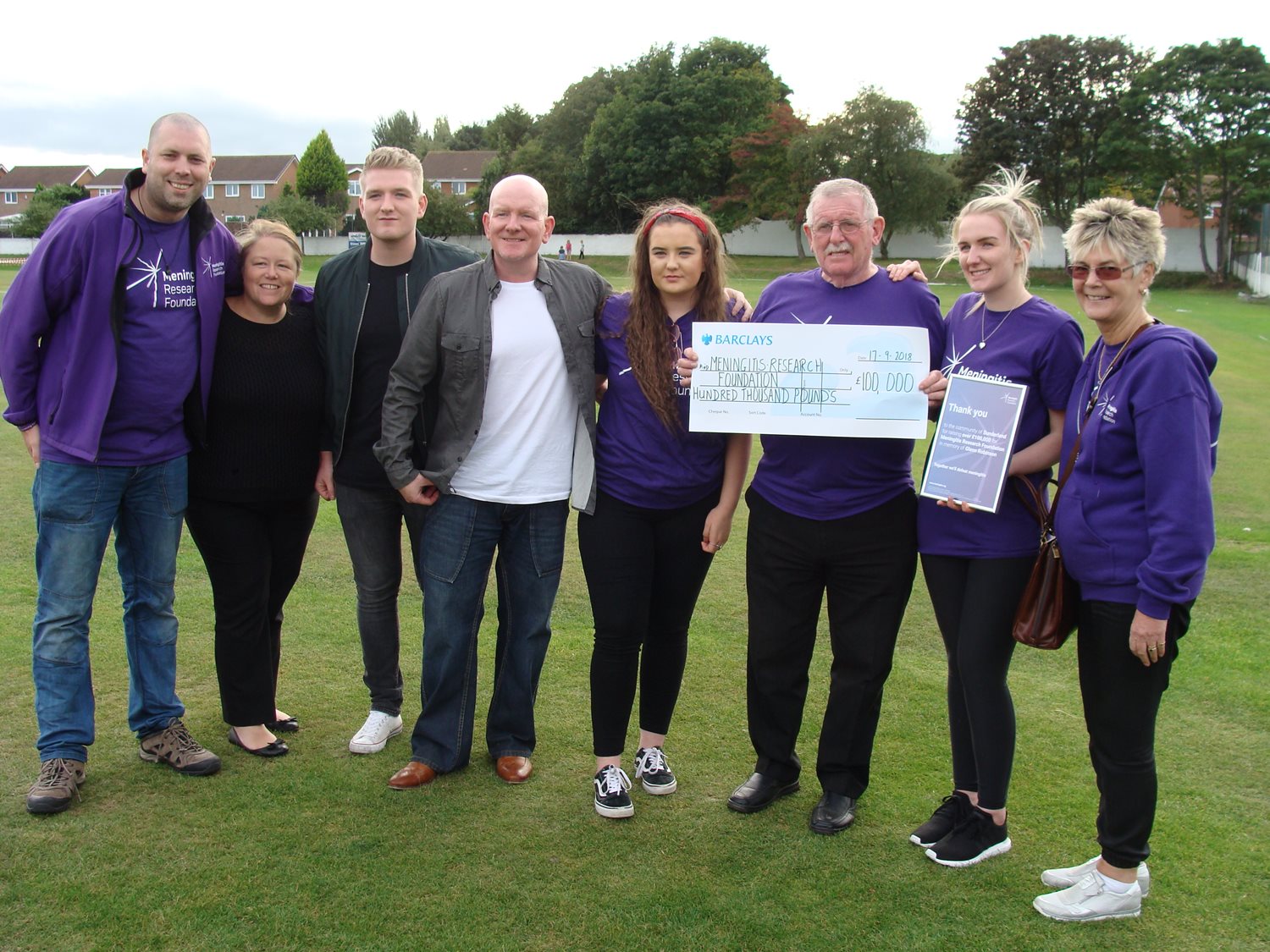 Amazing £100,000 raised in memory of Glenn Robinson